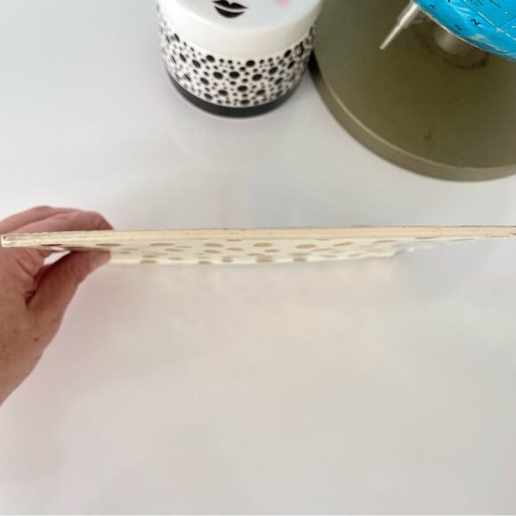 Kate Spade New York Flamingo Dot Gold Pencil Pouch - Picture 4 of 10